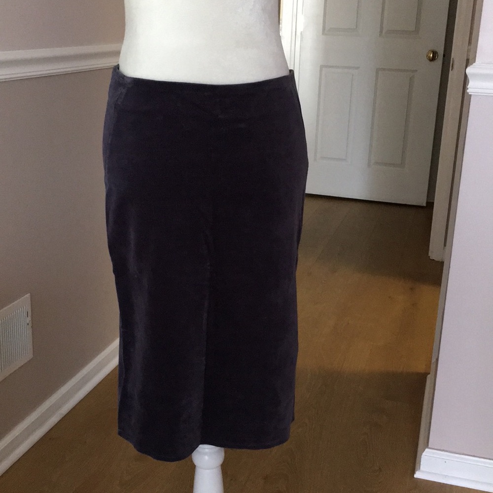 Pencil skirt, purple size 2 XS (cotton velvet)